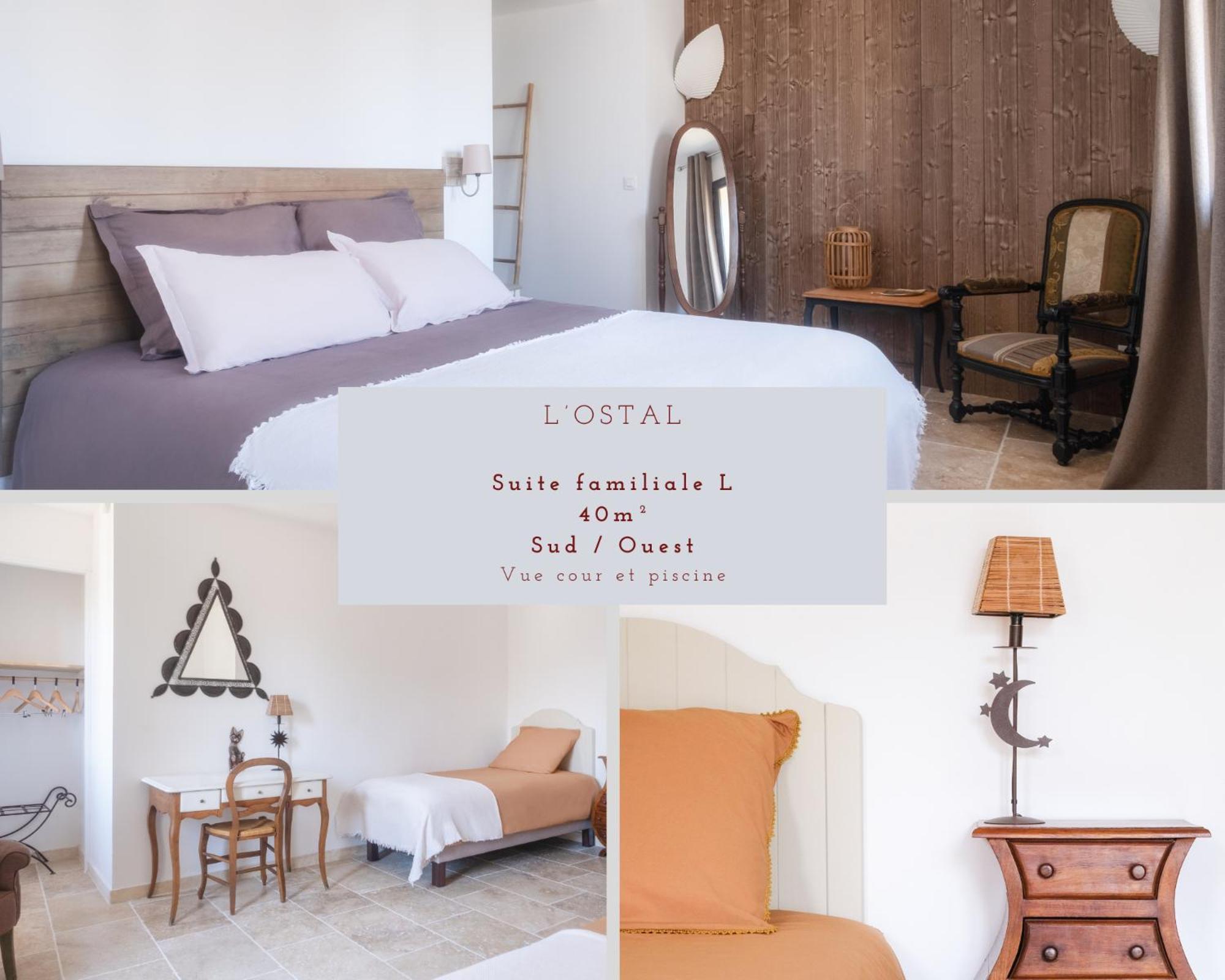L'Ostal - Bed & Breakfast - Chambres Et Suites De 25 A 40M2 - Spa Saint-Hilaire-d'Ozilhan Exterior photo